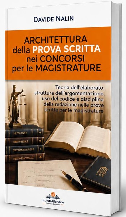 Copertina del libro Architettura della prova scritta nei concorsi per le magistrature di Davide Nalin
